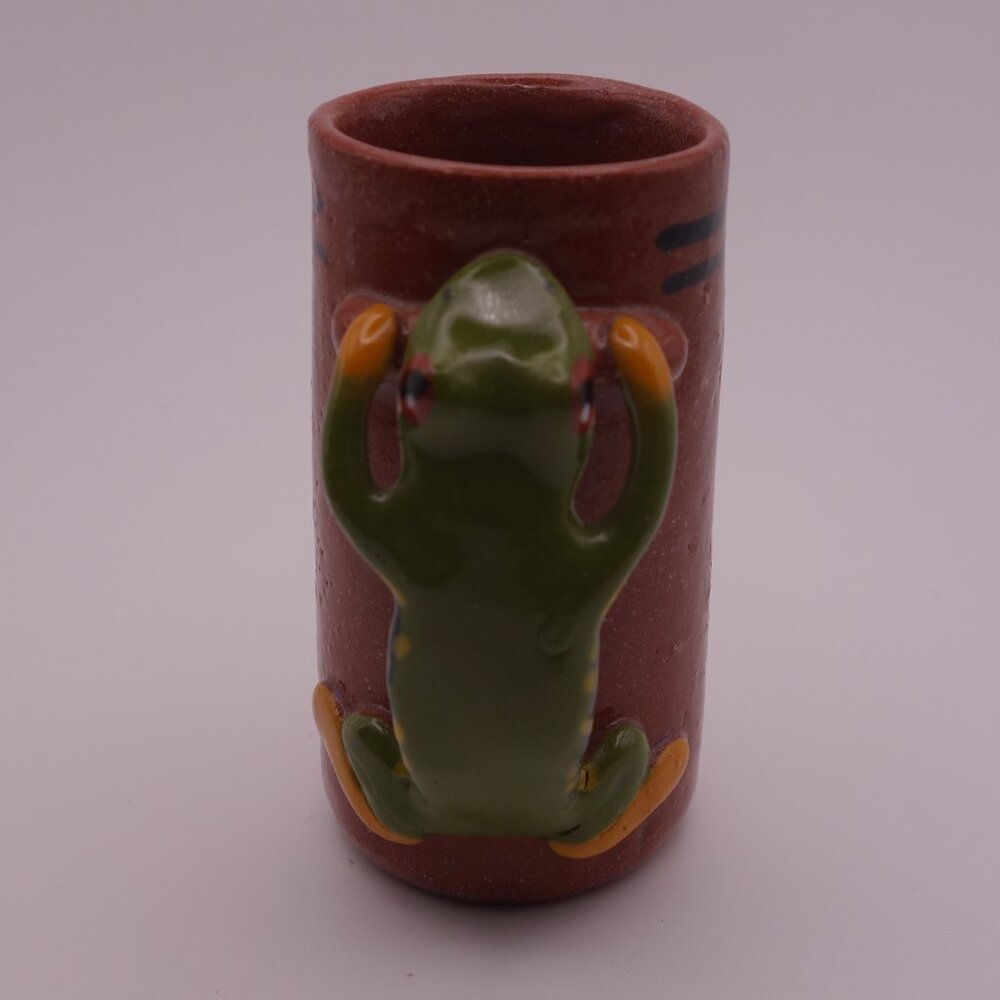 Lizard Handle Costa Rica Ceramic Shot Glass - Picture 6 of 10
